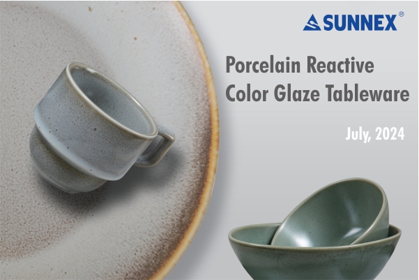 Namizna posoda iz porcelana Sunnex Reactive Color Glaze