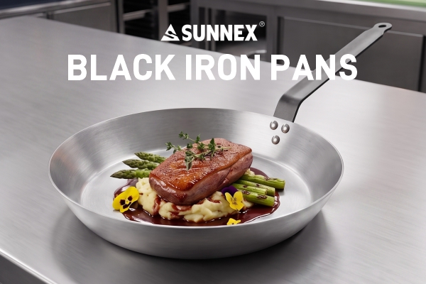 SUNNEX vroče aluminijaste ponve proti prijemanju in ponve iz črnega železa SUNNEX vroče aluminijaste ponve proti prijemanju in ponve iz črnega železa