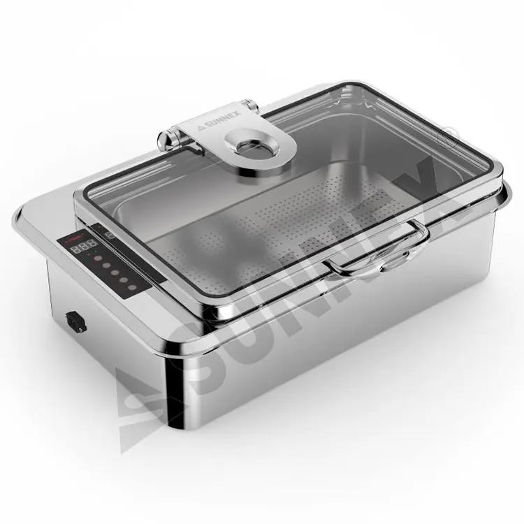 Nerjaveče jeklo 8,5L vgrajen bife chafer